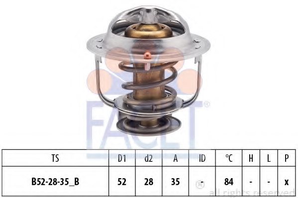 FACET 7.8315S Thermostat, coolant